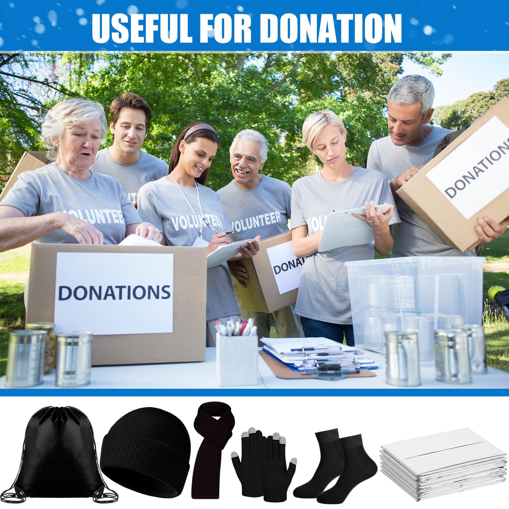 Jamntower drawstring bags keep supplies organized and portable for outreach.