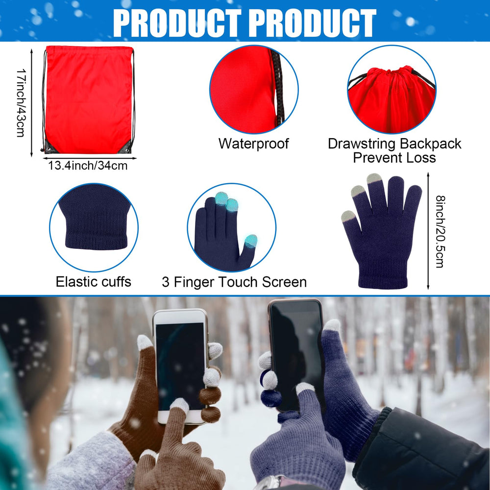 Jamntower touchscreen gloves in use for phone operability in cold.