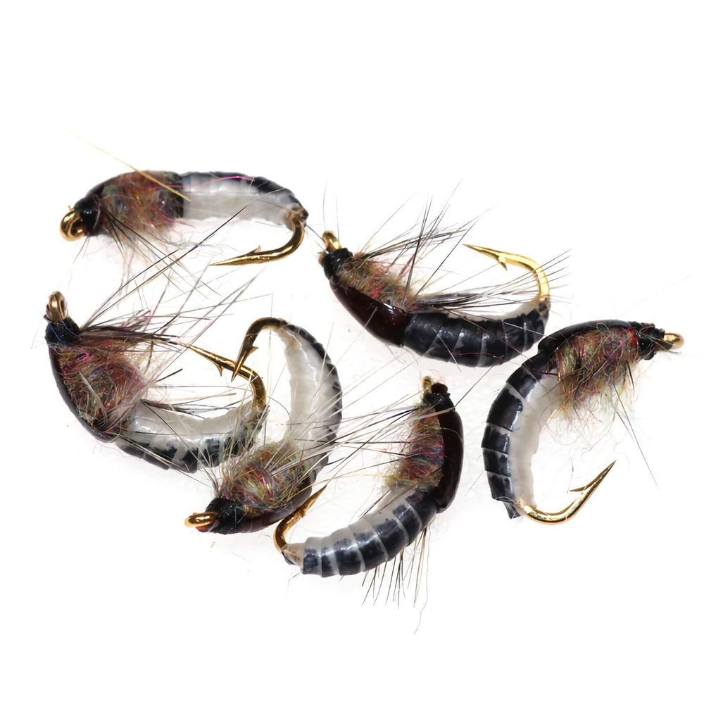 Jamyor handmade fly lures 6pc box front view for versatile fishing setups.