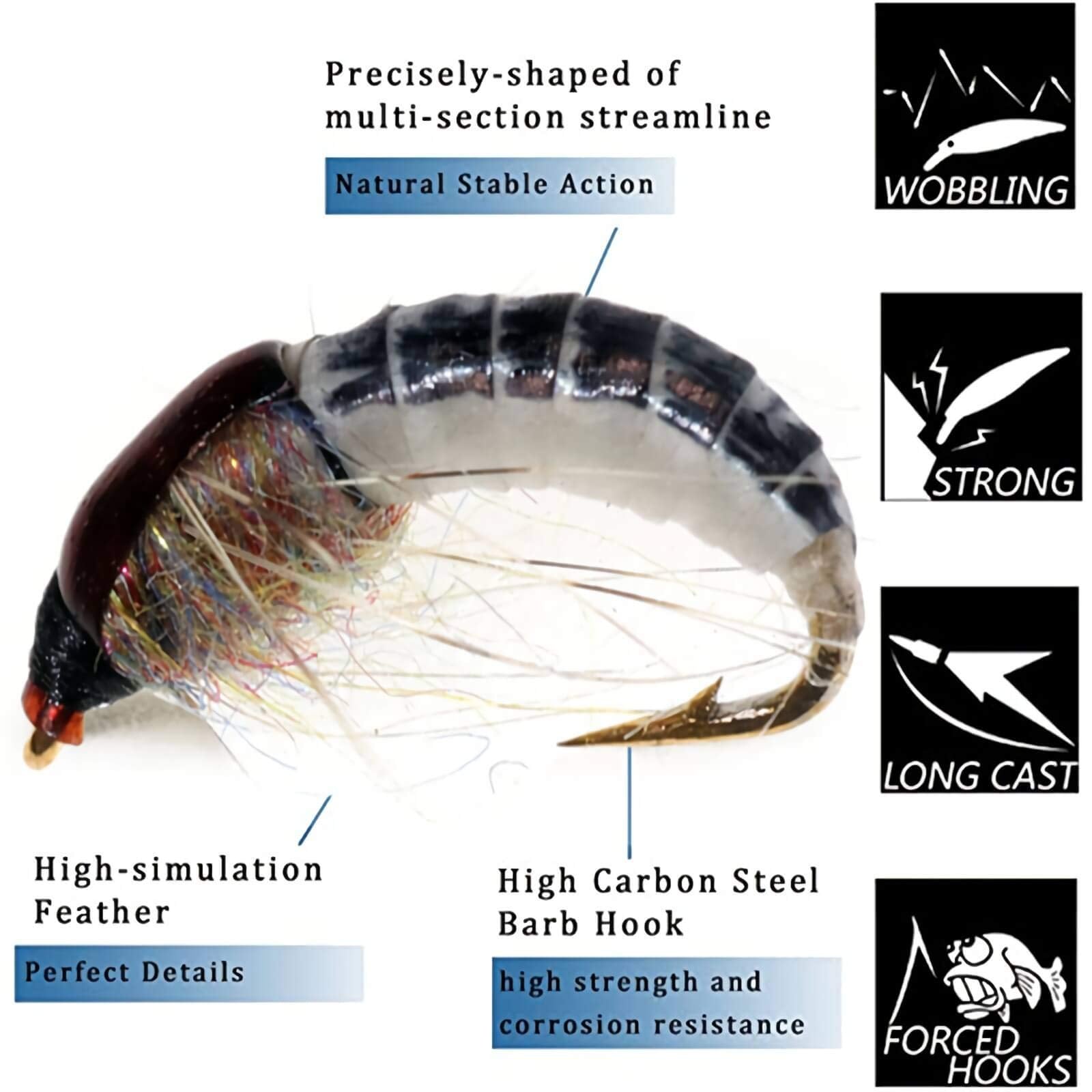 Jamyor lures shown for saltwater and freshwater use.