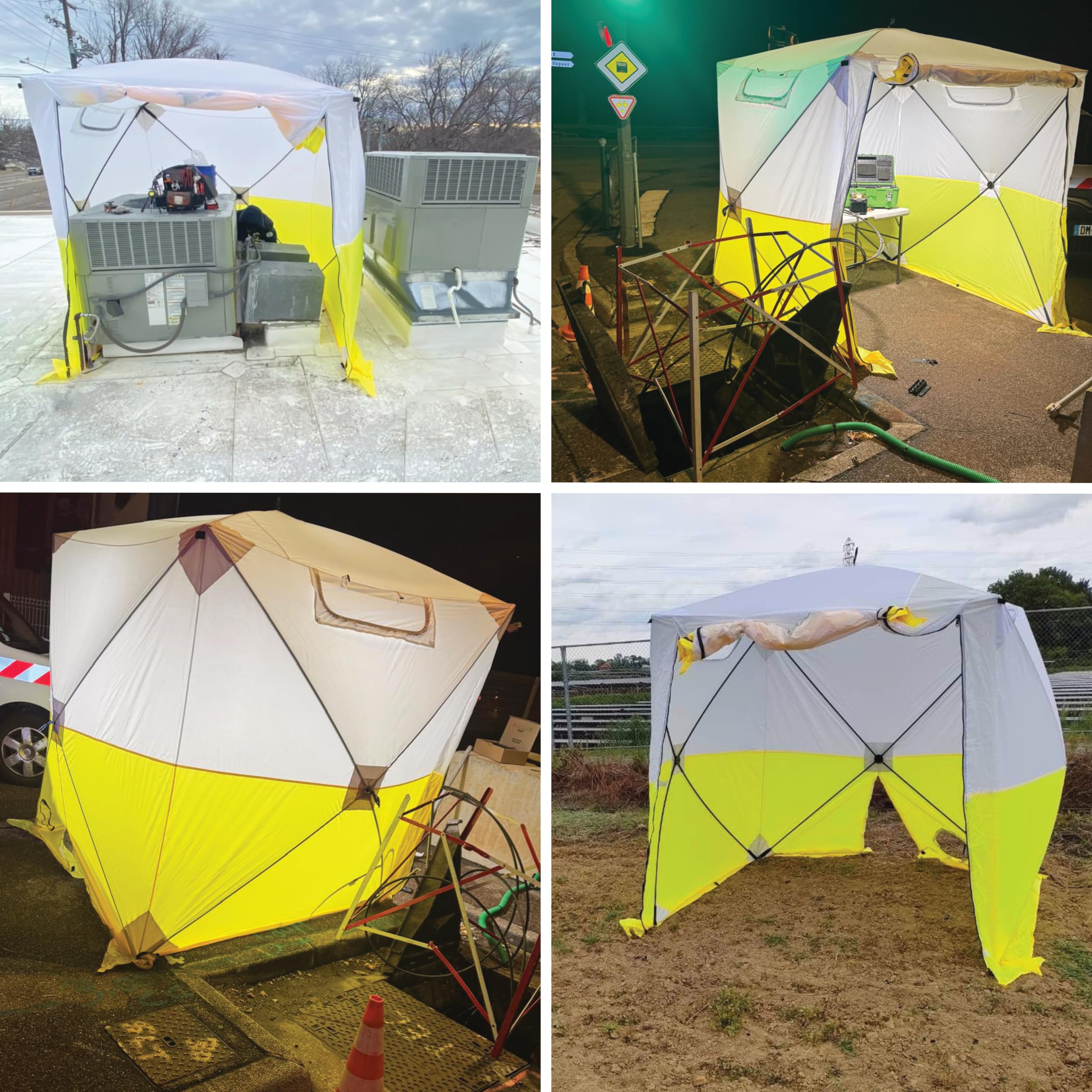 JAX3 pop-up rapid setup on busy job site