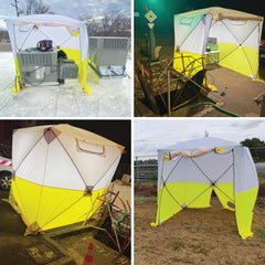 JAX3 pop-up rapid setup on busy job site