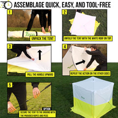 JAX3 weatherproof Oxford fabric protecting workspace from rain
