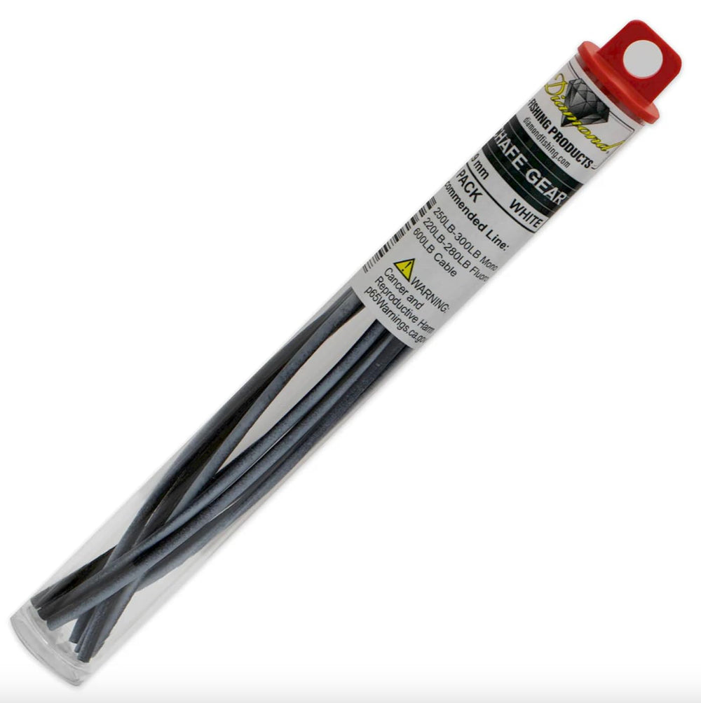 JANDH Diamond 97009 Chafe Gear—1.6mm red/black protection for fishing line during retrieves.