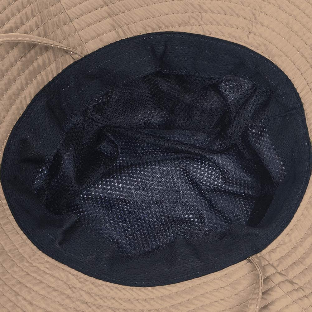 Janey&Rubbins unisex safari hat with breathable vents for hot days.