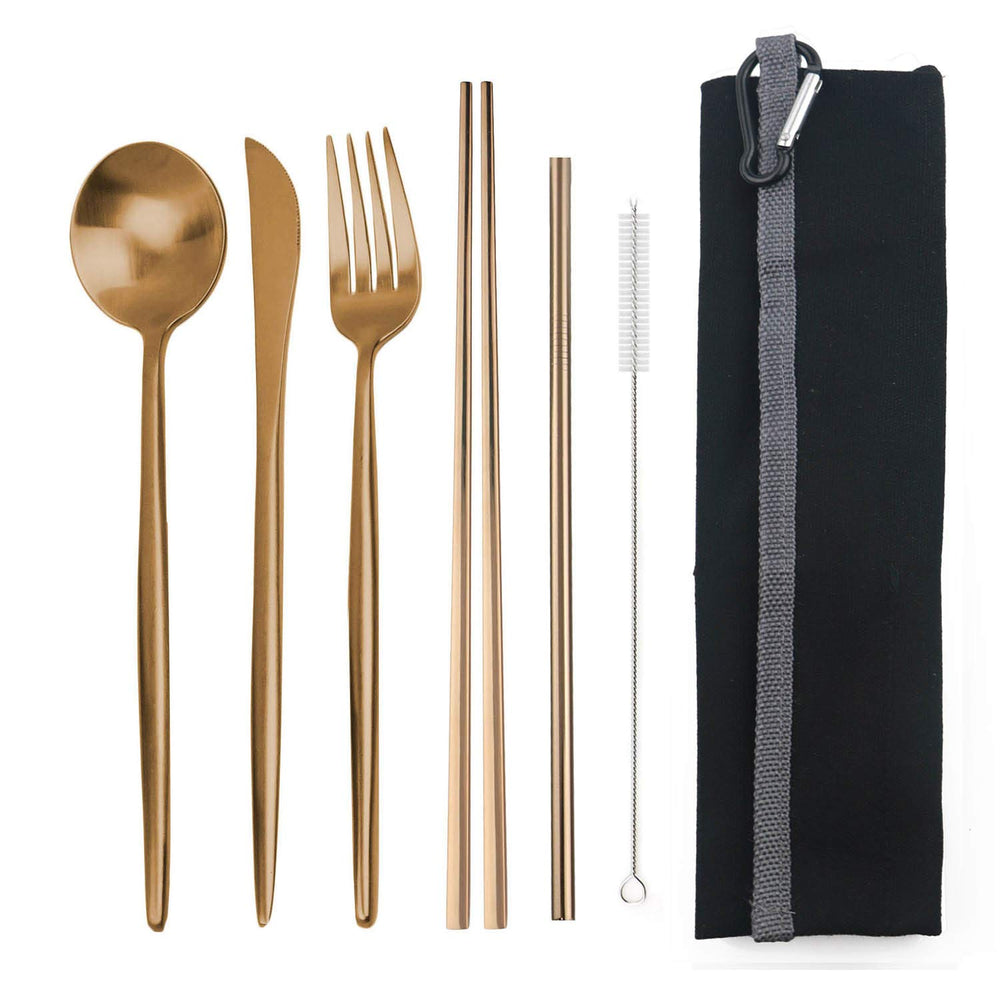 JANKNG knife from the 6 piece flatware set, ideal for quick meals on the go