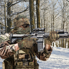 Janmercy camouflage gloves feature anti-slip silicone grip for secure handling