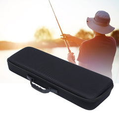 Interior sponge padding inside the fishing rod case