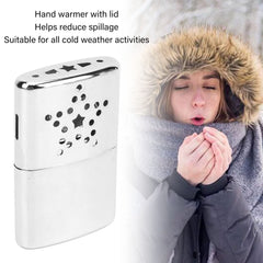 Jaocdoen hand warmer with lid reduces spills during use