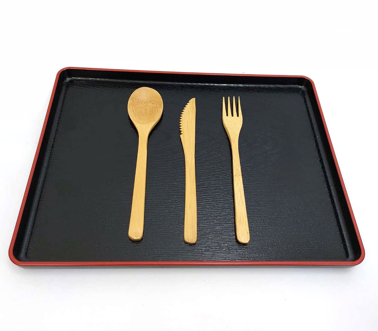 JapanBargain bamboo utensils compact 8-inch length ideal for lunchboxes.