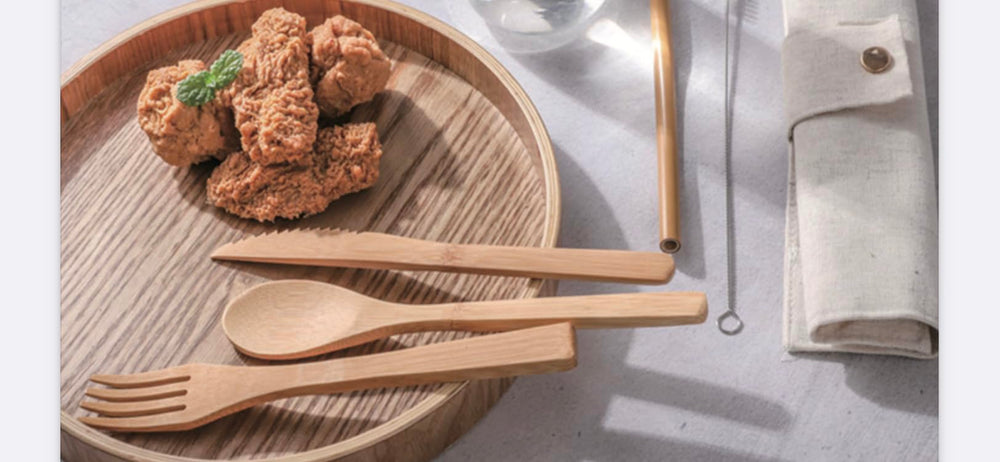 JapanBargain compact 8-inch utensils, travel-friendly and easy to pack.