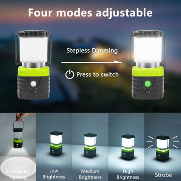 Jarxin lantern green SOS button view demonstrates emergency signaling capability