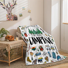 JAWO Bigfoot forest design closeup highlighting tents and mountains outdoors