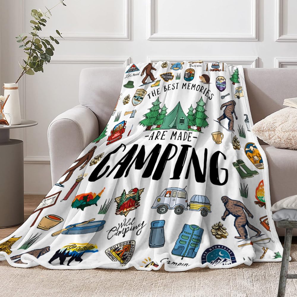JAWO Bigfoot blanket texture closeup shows soft fuzzy flannel for cozy nights