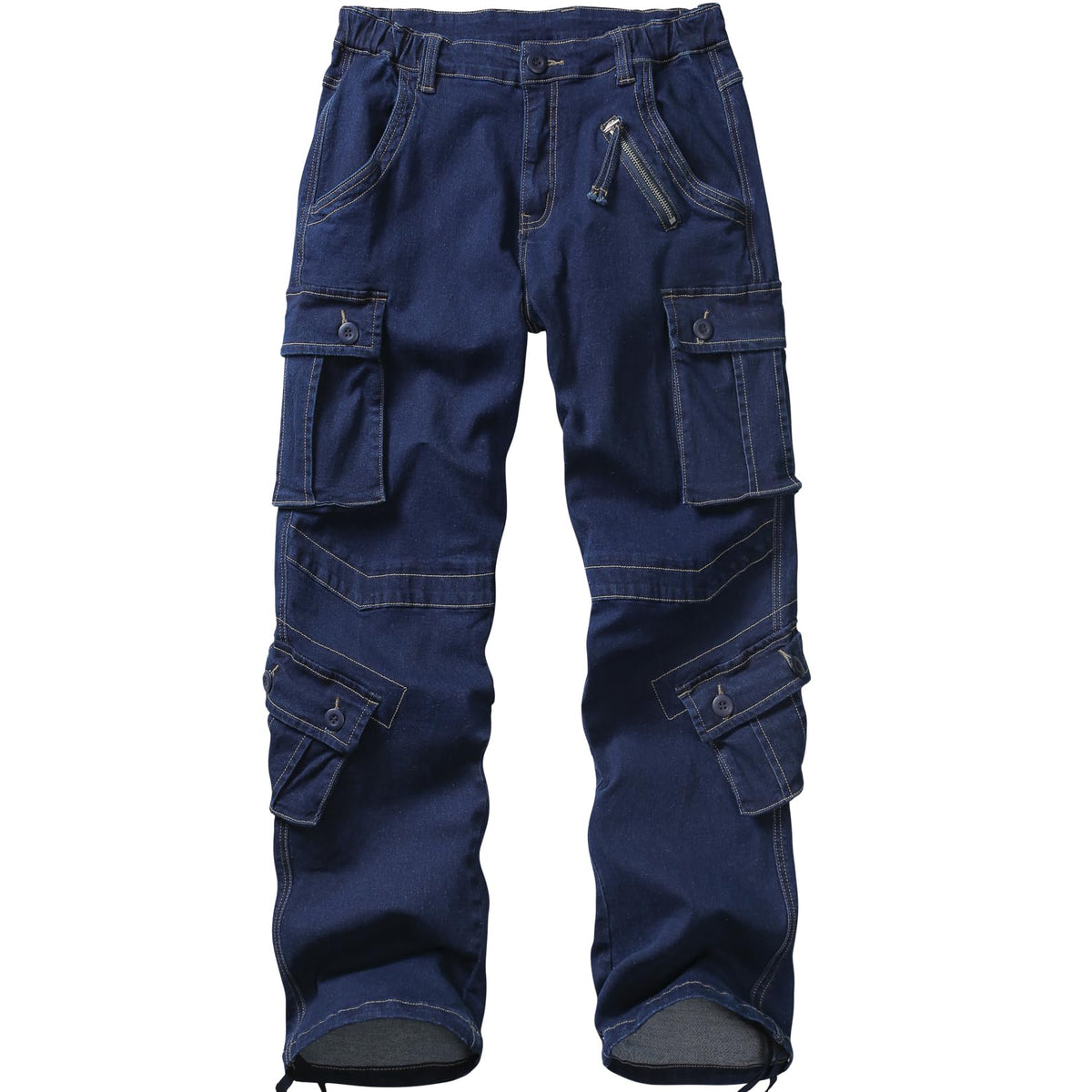 Jawtut women's cargo pants front view with 8 pockets for versatile storage