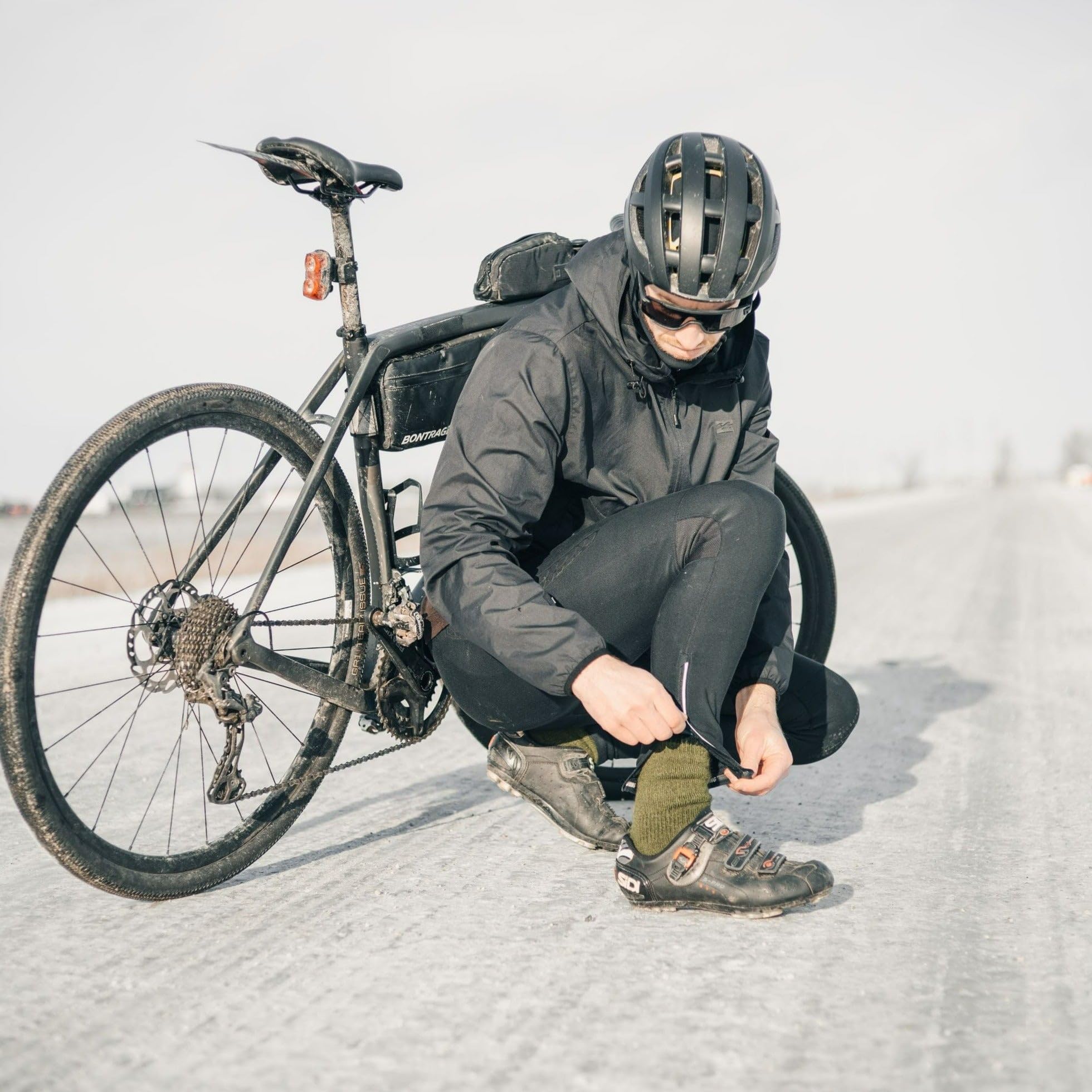 J.B. Field's 2-pair Arctic Trail socks packaging emphasizes value and long-lasting preshrunk wool.