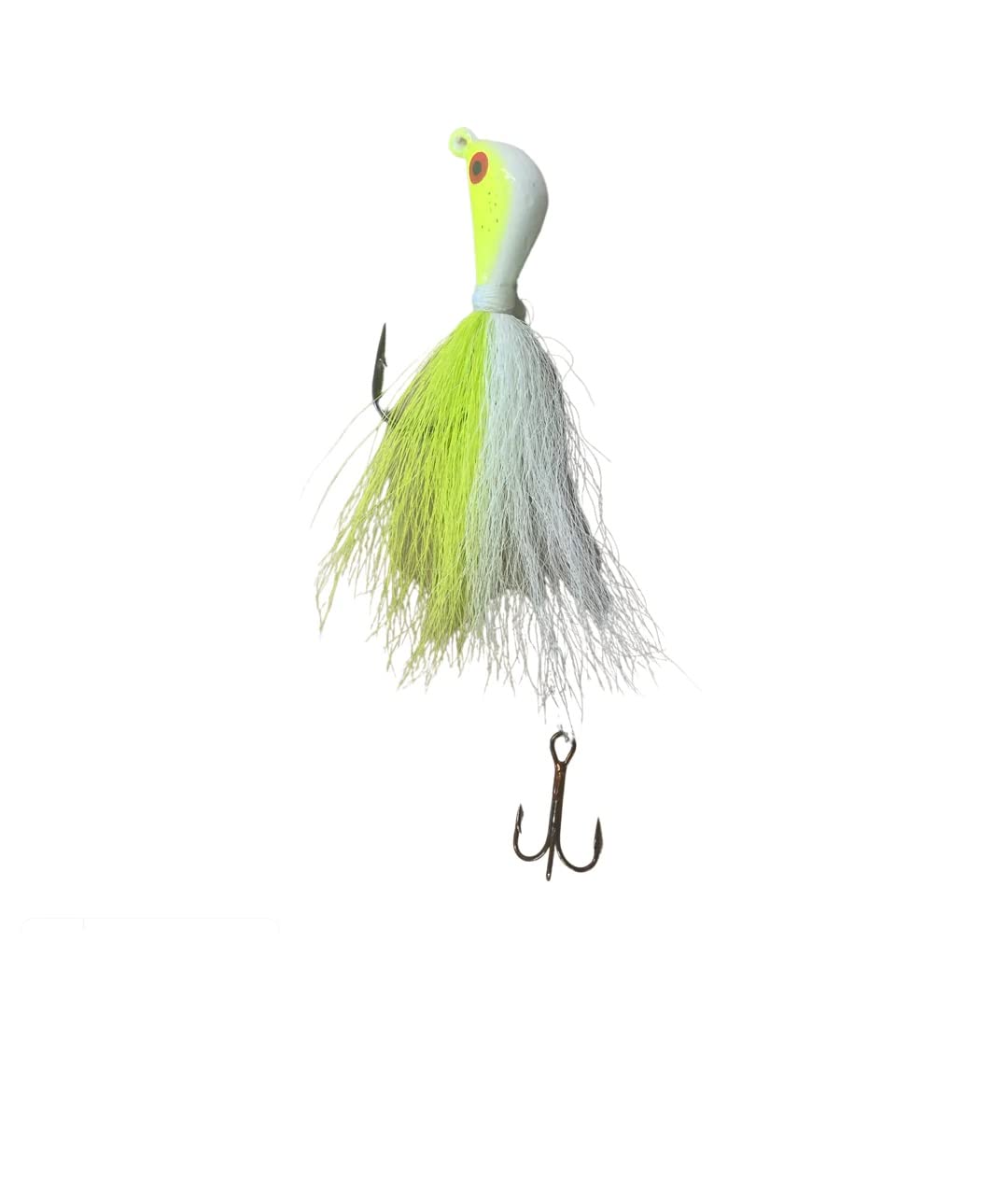 JB Lures LTB2-WHCH Lake Trout Bucktail Jig 2oz for lake trout and other freshwater species