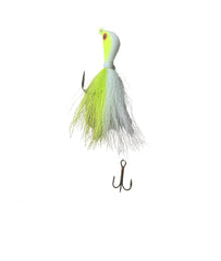 JB Lures LTB2-WHCH Lake Trout Bucktail Jig 2oz for lake trout and other freshwater species