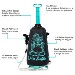 JBL Water Buddha Rinse Kit hose extended for flexible on the go rinsing