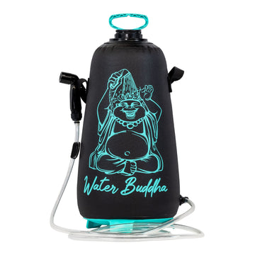 JBL Water Buddha Rinse Kit tank showing 2.5 gallon capacity for outdoor showers