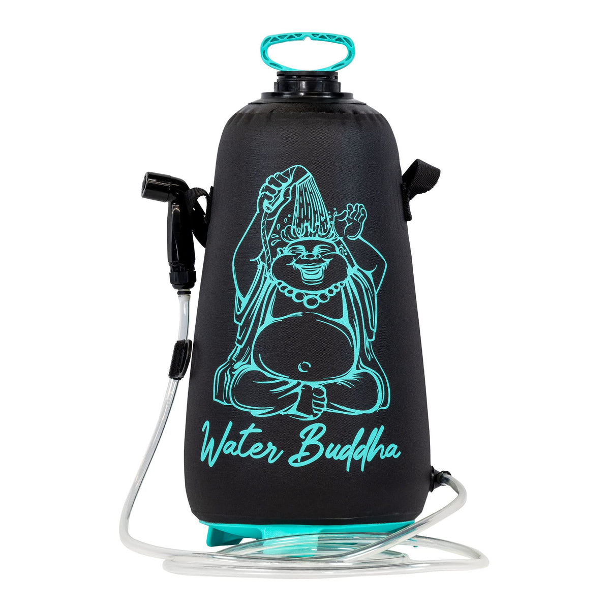JBL Water Buddha Rinse Kit tank showing 2.5 gallon capacity for outdoor showers