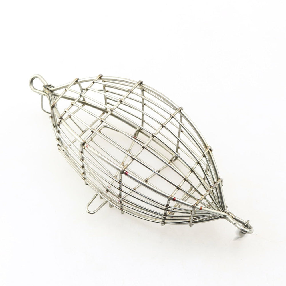 JCBIZ stainless steel fishing feeder holder close-up