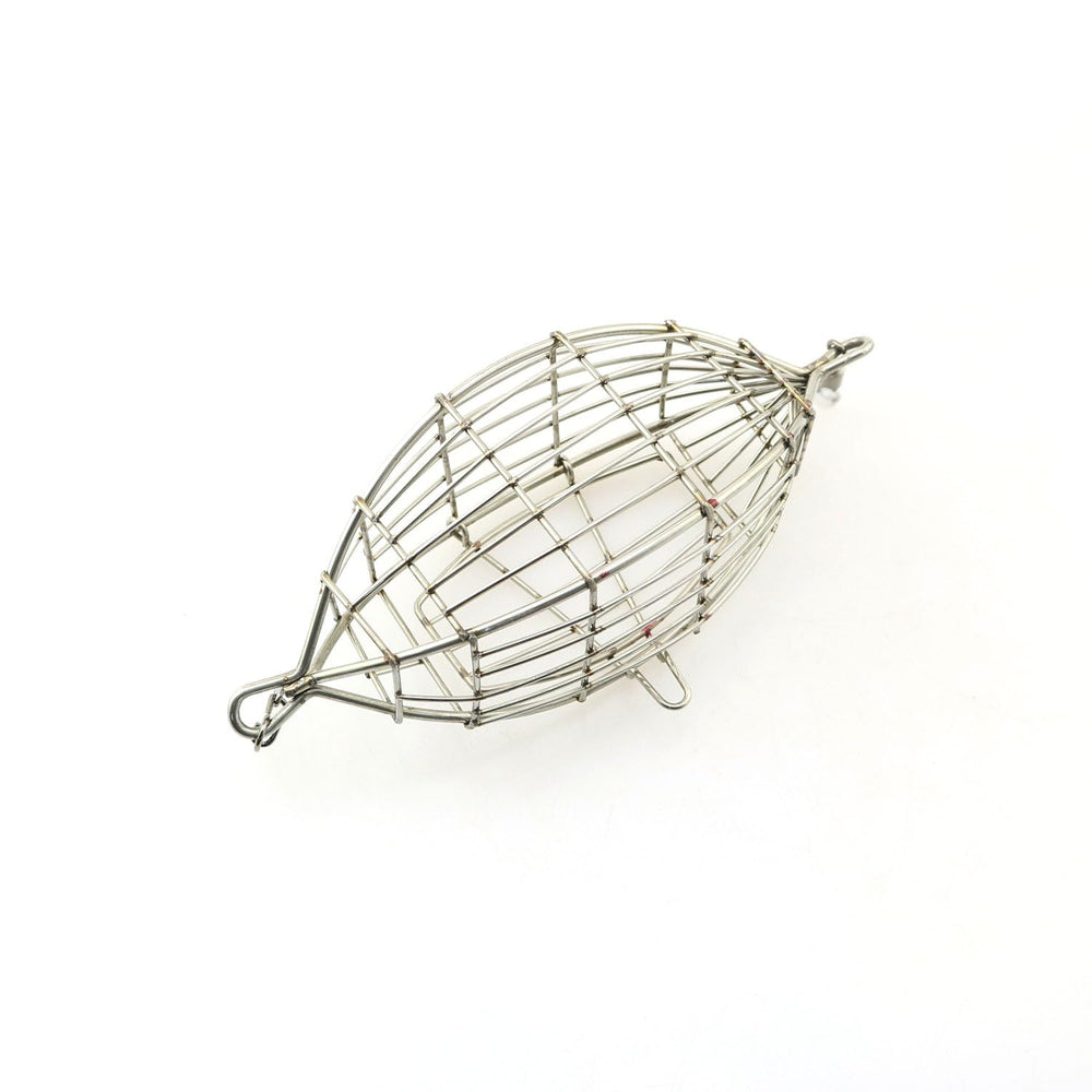 Stainless steel bait cage with opening mechanism