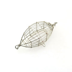 Stainless steel bait cage with opening mechanism