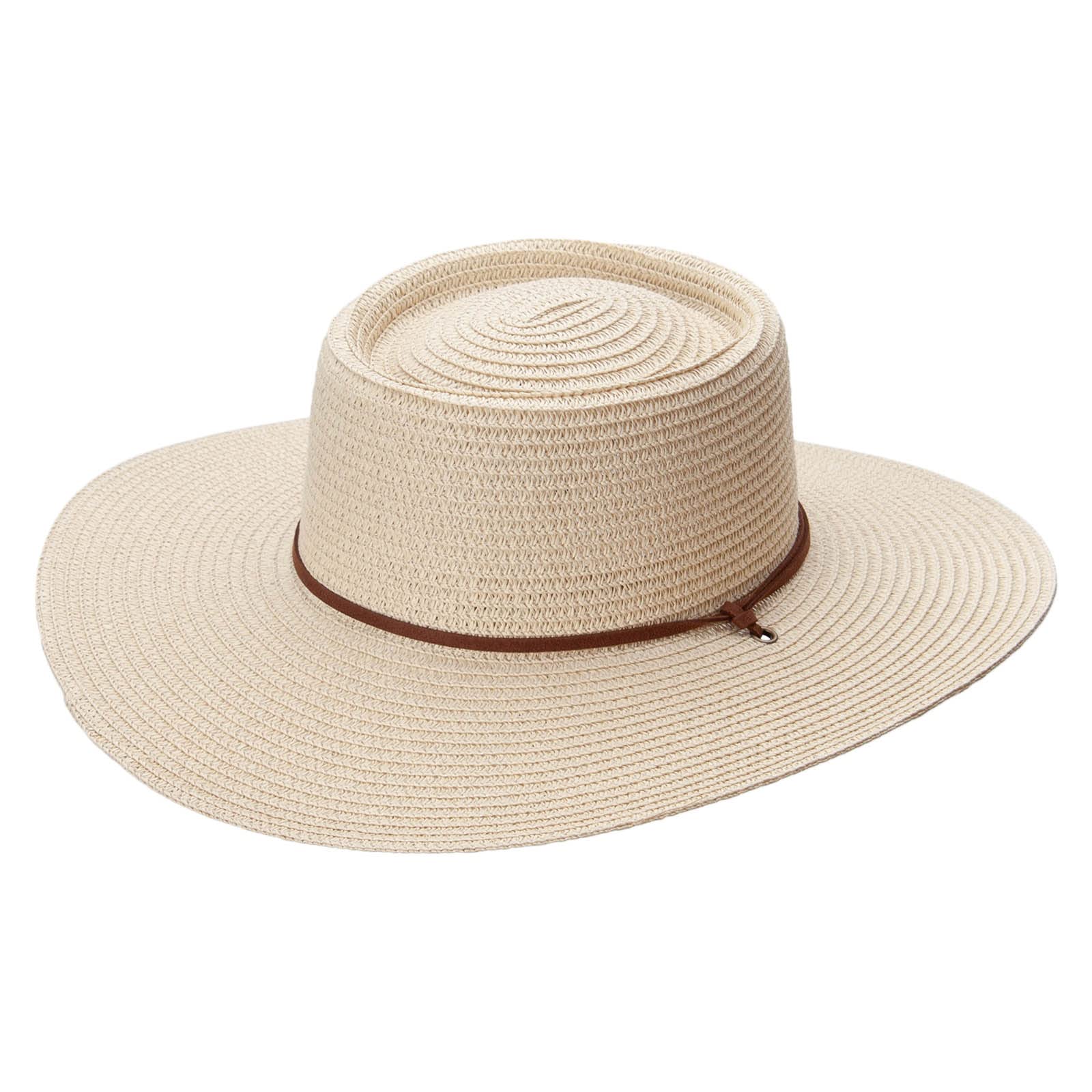 Hat brim measuring 4 inches for Jeanne Simmons paper braid gambler style