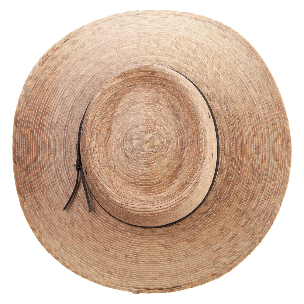 Jeanne Simmons palm braid gambler hat with black crown band for versatile spring-summer style.
