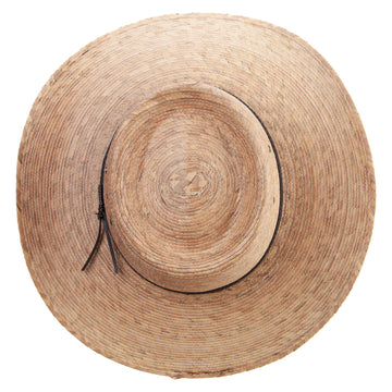 Jeanne Simmons palm braid gambler hat, packable design for travel