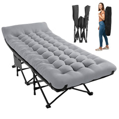 JEAREY camping cot with quick 10-second setup for easy outdoor sleep
