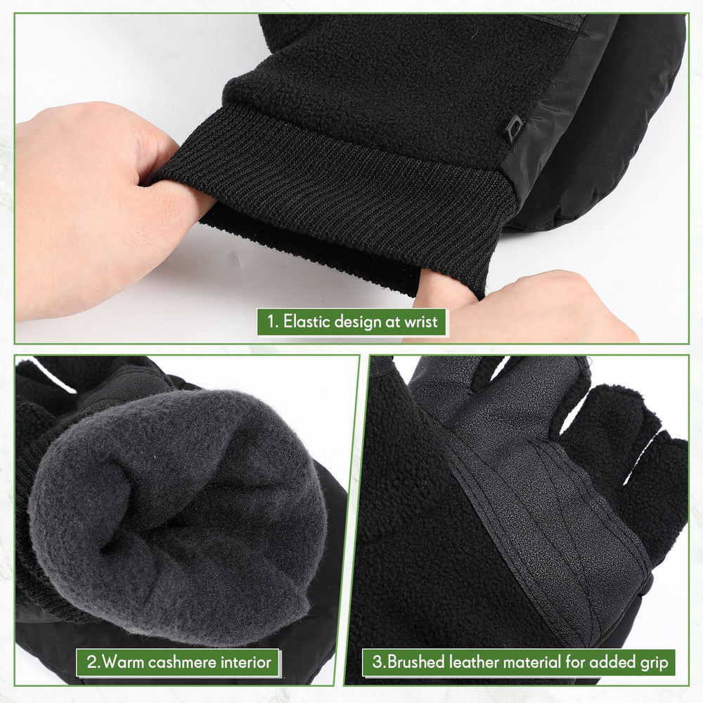 Reinforced leather palm for grip and durability