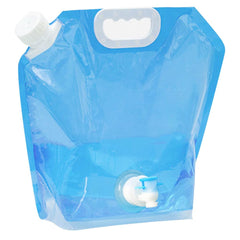 JECOMPRIS large capacity water bag in sky blue for camping hydration.