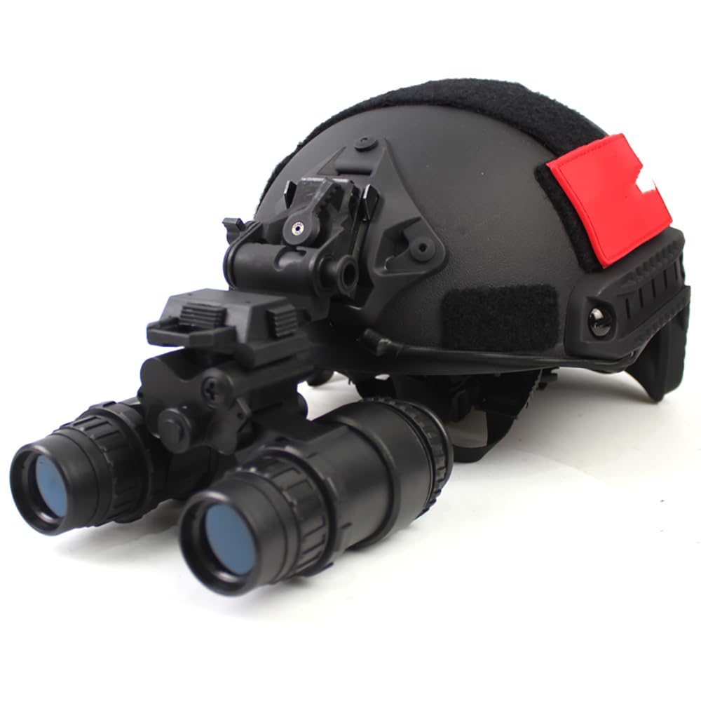 Jeekootoop helmet-compatible adjustable NVG height and angle for comfortable wear.