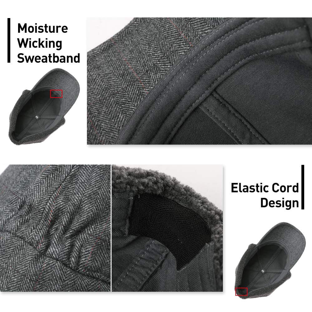 Jeff & Aimy Tweed Wool Hat stylish winter look for city or trail