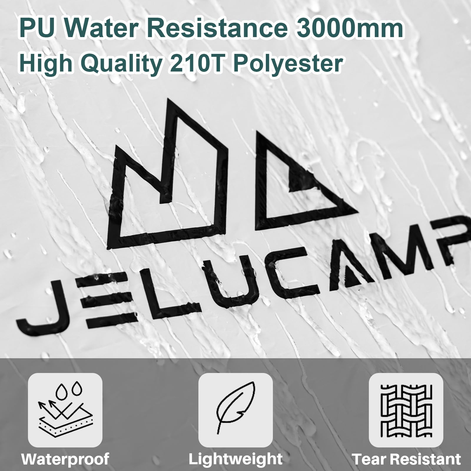 JELUCAMP dome tent in lightweight portable bag emphasizes easy transport.