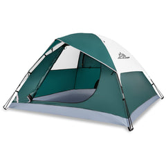 JELUCAMP four-person dome tent packaging shows easy portability for trips.