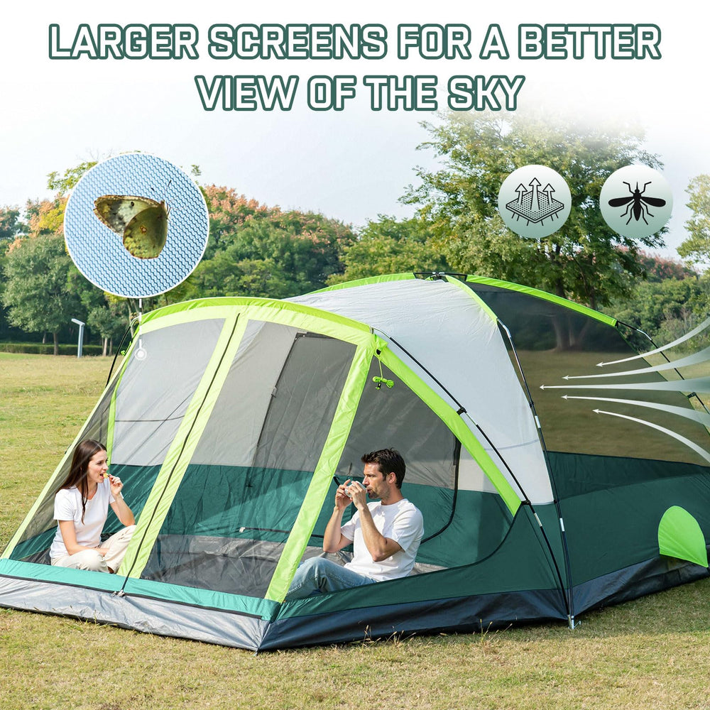 JELUCAMP full mesh design provides 360-degree ventilation and clear sightlines.