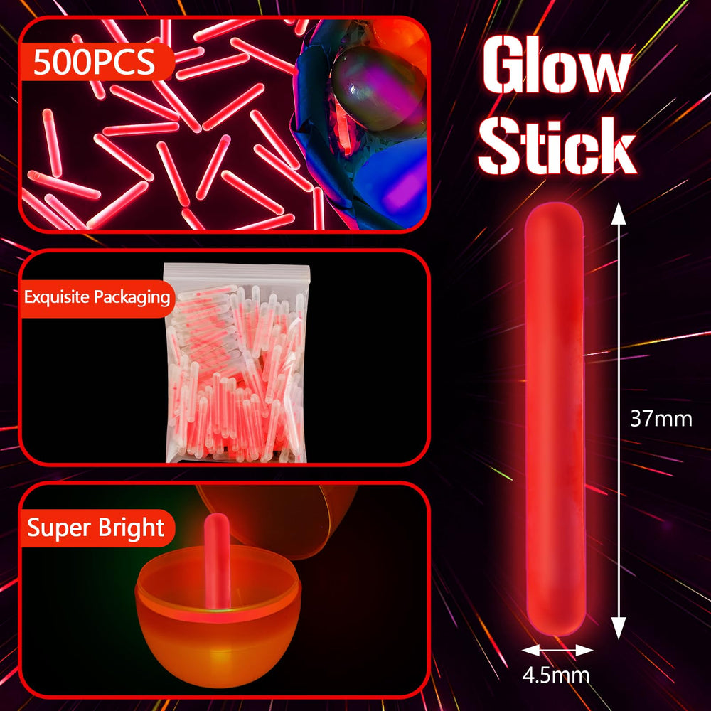 Close-up of red glow sticks bulk for fishing