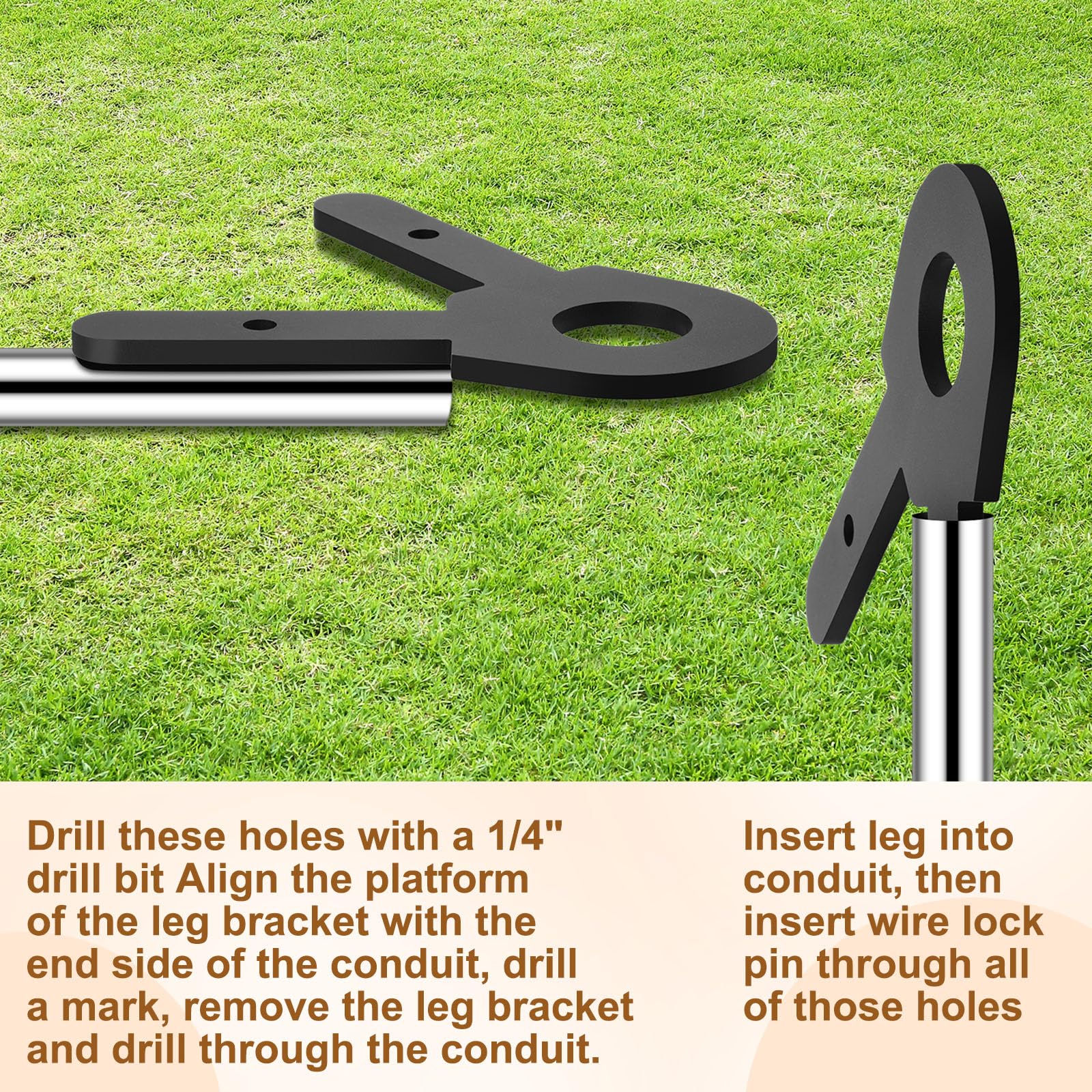 Jenaai target stand kit image showing 5.7-inch brackets for stable mounting.