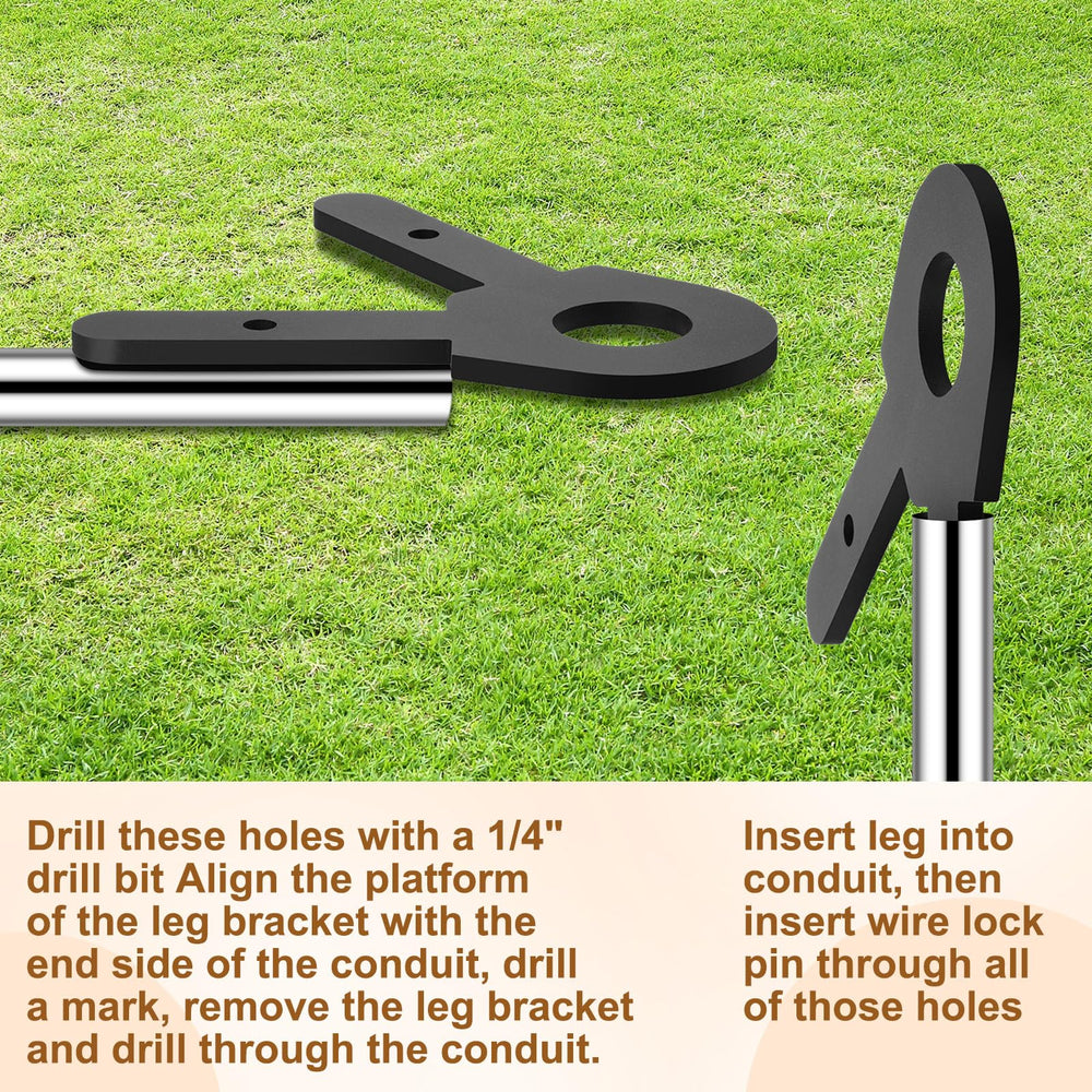 Jenaai target stand kit image showing 5.7-inch brackets for stable mounting.