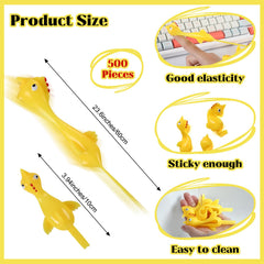 Jenaai flying chicken slingshot in hand shows easy aim and indoor play