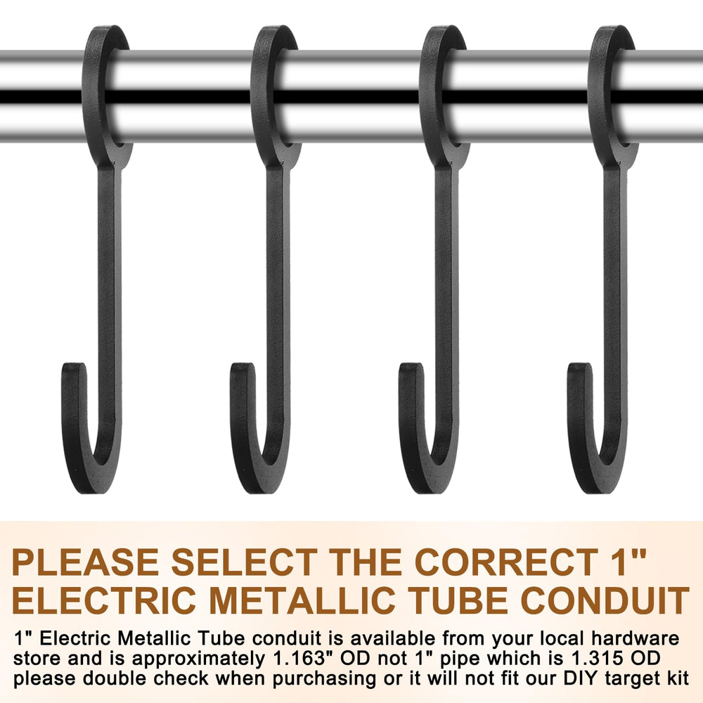 Jenaai steel shooting stand—black finish suitable for outdoor use.