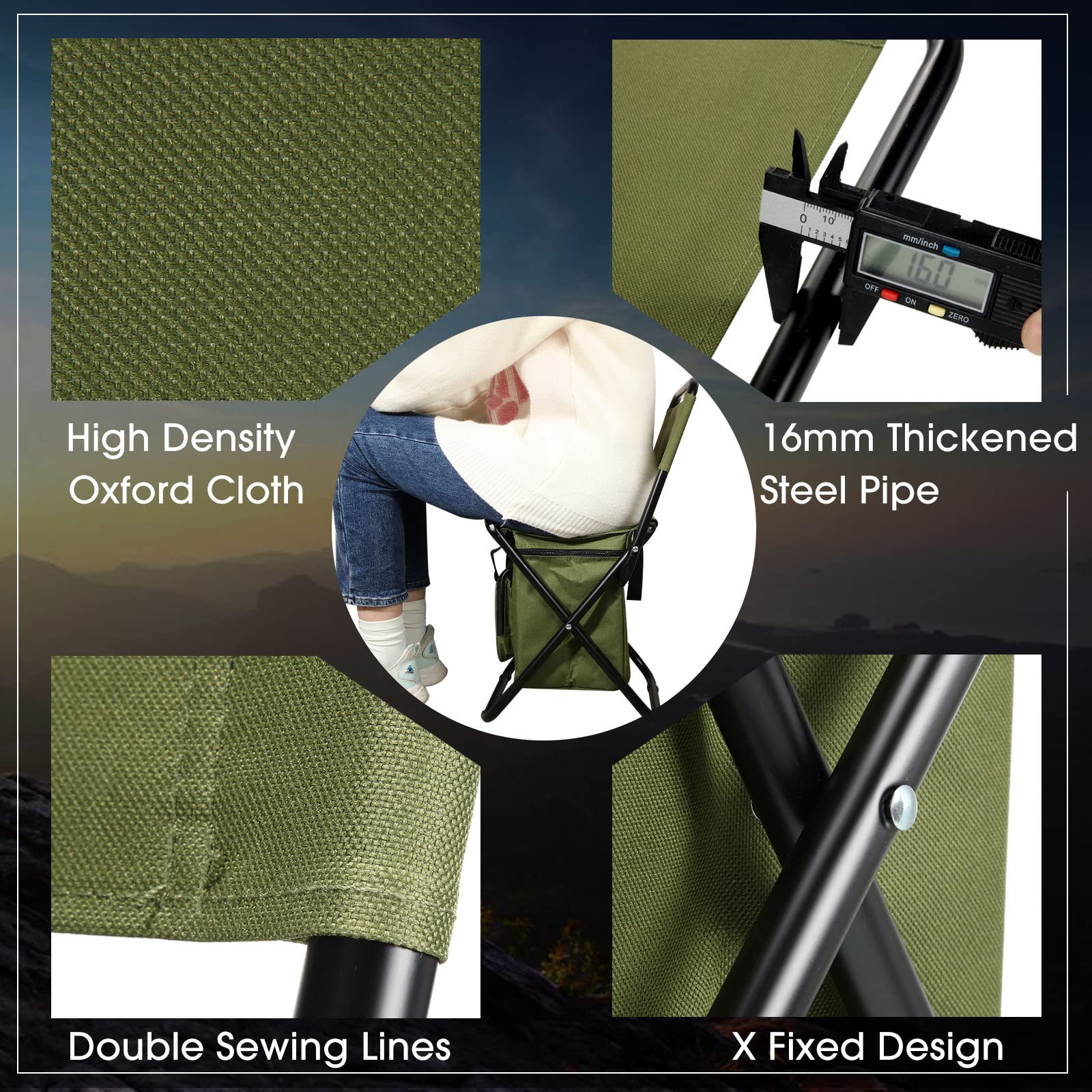 Jerify outdoor scene suitable for fishing, camping, hunting and picnics