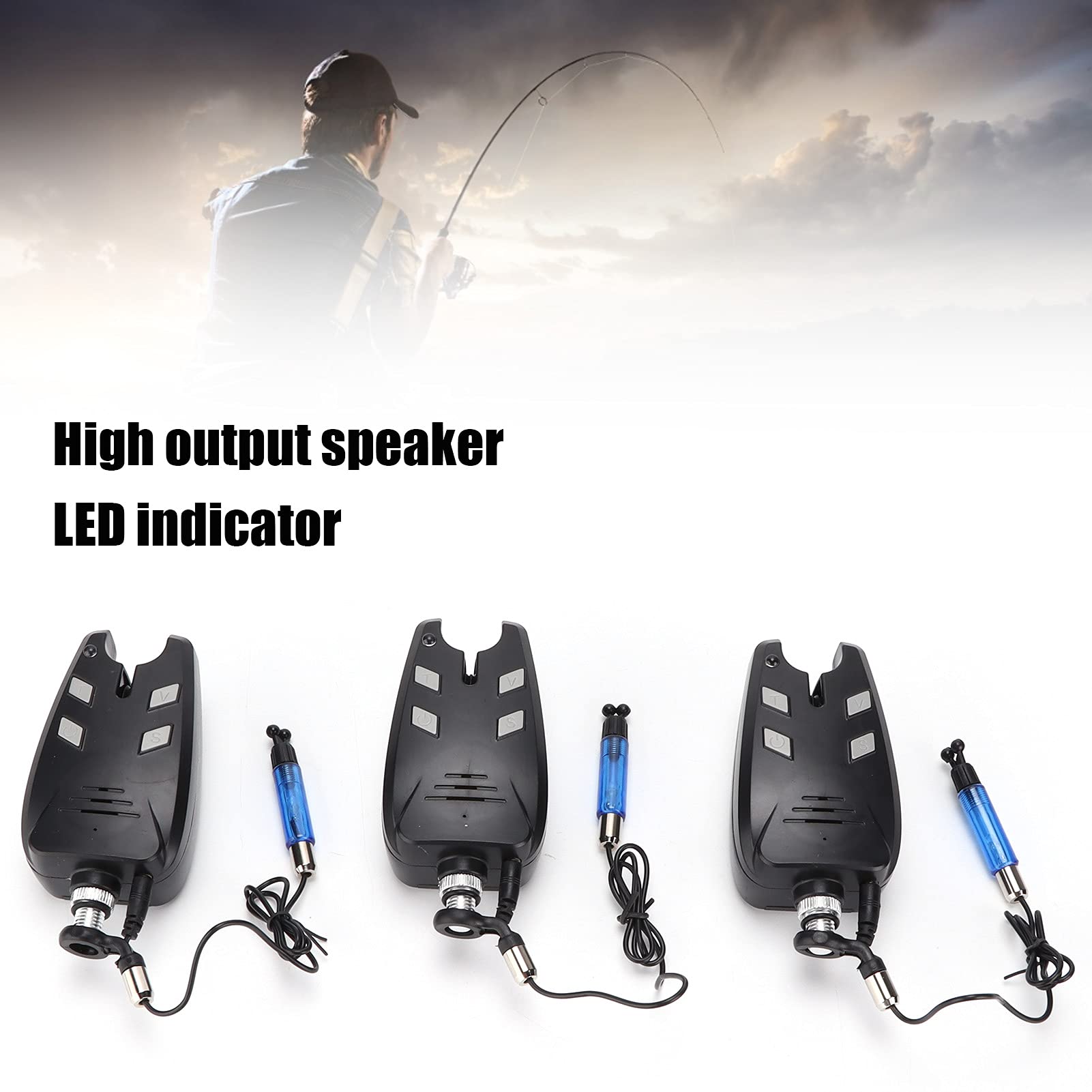 JERYS electric bite alarm mounted on bracket for stable signaling