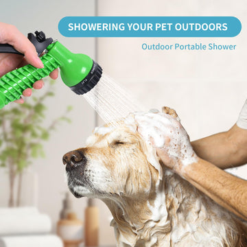 JIESIHAO portable shower-7-modes versatile spray options for outdoor adventures.
