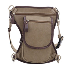 JESSIE & JAMES concealed carry leg bag closeup with durable canvas.