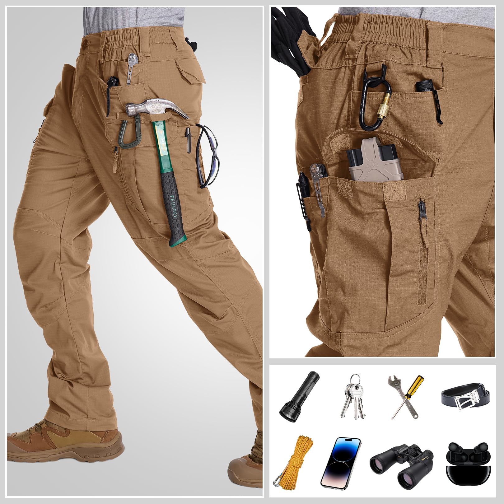 Jessie Kidden cargo pant pocket layout shown for organized EDC gear