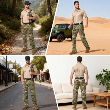 Jessie Kidden tactical pants side pocket detail enables quick access to essentials.
